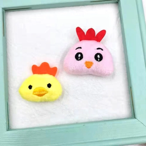 Broche En Peluche Mignonne Épingle Dessin Animé Animal Lapin Carotte Poussin Accessoire Décoratif Pour Sac À Dos Chapeau Vêtements Broderie Douce
