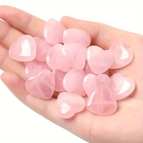 Heart Shaped Stones Natural Polished Crystals For Home Decor DIY Jewelry Making Healing Gemstones Decorative Gift