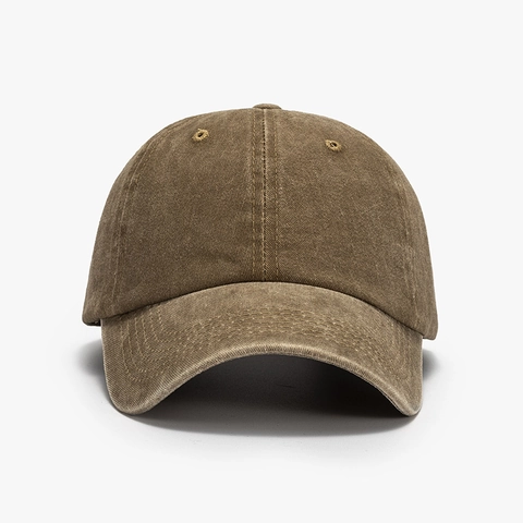 Baseball Cap Washed Cotton Adjustable Retro Curved Brim Sun Hat For Men Women Outdoor Casual Vintage Sports