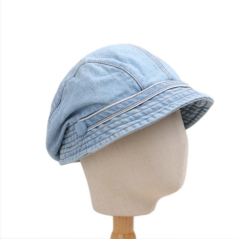 Sombrero De Pescador De Mezclilla Lavada Retro Algodón Protección Solar Al Aire Libre Accesorios De Moda