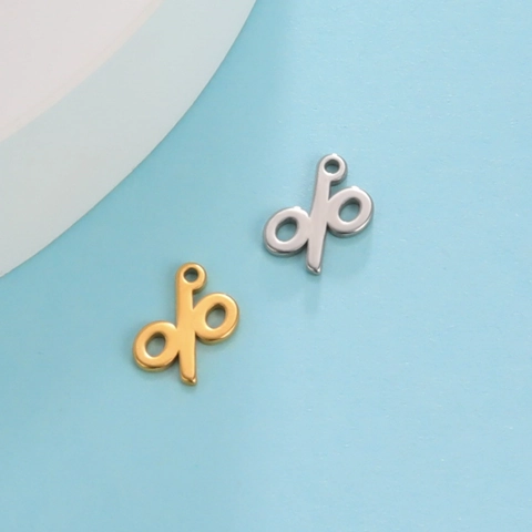 Ciondolo a Segno di Percentuale in Acciaio Inossidabile Minimalista per Accessori per la Creazione di Gioielli Fai-da-te Simbolo Matematico Placcato Oro Argento
