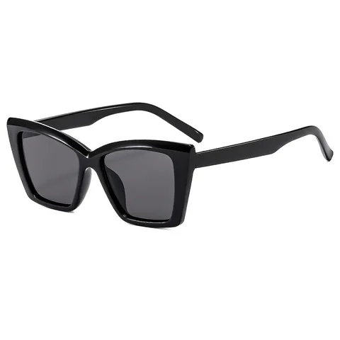 Occhiali Da Sole Cat Eye Oversize Montura PC Lente AC Cerniera In Metallo Retro Quadrato UV400 Moda Tendenza Donne