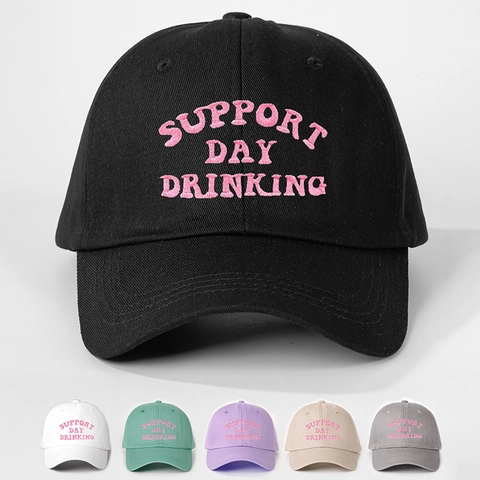 Baseball Cap Support Day Drinking Embroidery Polyester Adjustable Sun Protection Casual Dad Hat