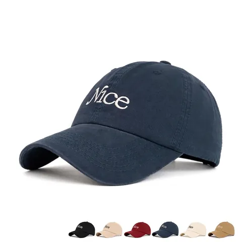 Nice Letter Embroidery Cotton Baseball Cap Adjustable Metal Buckle Casual Sport Sun Hat For Men Women Retro Style