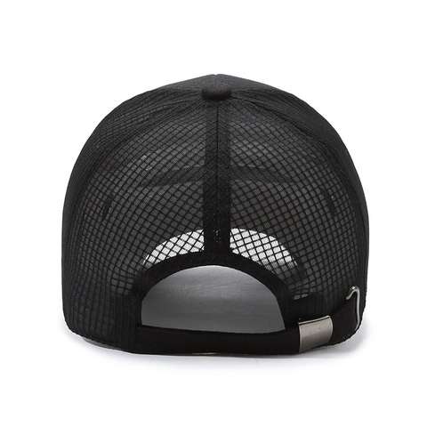 Men Mesh Baseball Cap Extended Brim Breathable Trucker Hat Adjustable Outdoor Fishing Hiking Sunshade Polyester Hat