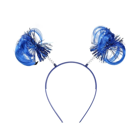 Kids Party Headband Plastic Colorful Tinsel Ball Spring Hair Accessory Festive Carnival Costume Hairband Girls Novelty