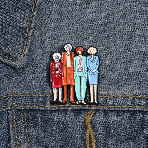 Pin de Esmalte de Dibujos Animados Fantasma Lindo Broche de Aleación para Mochila Accesorios de Ropa Personajes Clásicos Cine TV Insignia Joyería Regalo