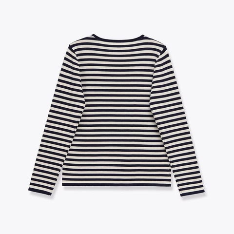 Top In Maglia A Righe A Maniche Lunghe Girocollo Classico Maglione Casual Aderente Da Donna Elegante