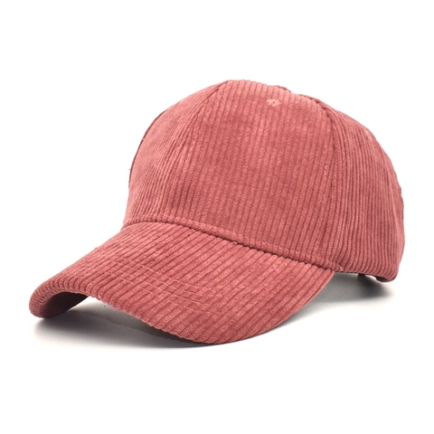 Cappello Da Baseball In Velluto A Coste Tinta Unita Vintage Regolabile Visiera Curva Casual Protezione Solare Unisex