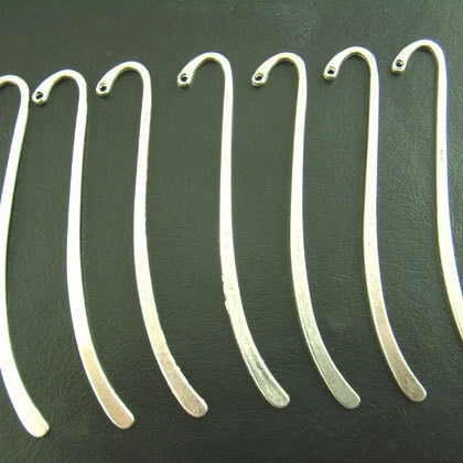 Metal Bookmarks Zinc Alloy Curved S Shape DIY Jewelry Making Findings With Hole Smooth Surface Reading Accessories