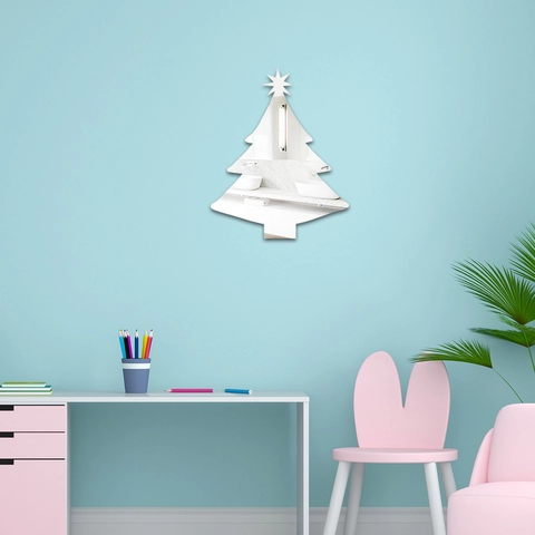 Stickers Muraux Sapin De Noël Acrylique 3D Miroir Autocollant Auto-Adhésif Amovible Pour Chambre D'Enfants Maison Décor