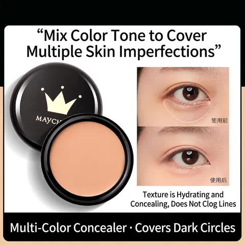 Full Coverage Concealer Cream Face Makeup Palette For Dark Circles Blemishes Acne Marks Contouring Waterproof Cosmetic