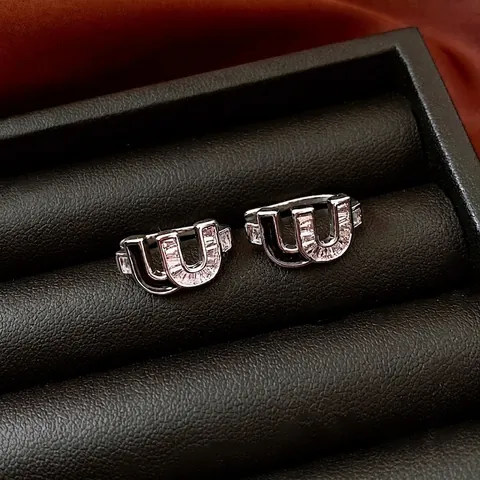 Schlangen U-Form Ohrmanschetten Zirkon Eingelegt Kupfer Ohne Piercing Ohrringe Modeschmuck Accessoire Für Damen