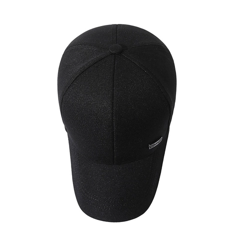 Herren Baseball Cap Baumwolle Twill Sonnenschutz Outdoor Sport Freizeit Hut Mit Metallplatte Und SPORT Logo Verstelbar