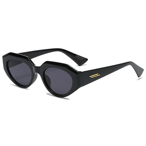 Occhiali Da Sole Cat Eye Poligono Irregolare Protezione UV400 Montatura PC Decorazione Metallo Moda Per Donne