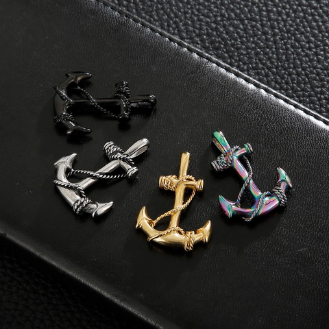 Collier Pendentif Ancre Pour Hommes Acier Inoxydable Nautique Marin Corde Punk Rock Style Vintage Bijoux Chaîne