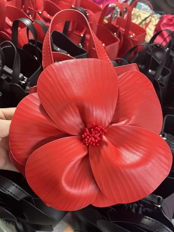3D Blumenblüten Handtasche PU Leder Kreative Florale Tote Bag Mit Kordelzug Innenbeutel Elegante Abendparty Für Damen