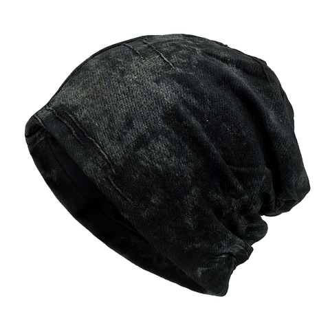 Slouchy Beanie Mütze Distressed Acid Washed Skull Cap Retro Streetwear Hip Hop Polyester Warm Atmungsaktiv Für Damen Herren