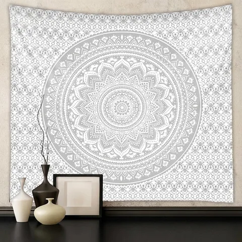 Arazzo Mandala Bohemien Tessuto Poliestere Decorazione Da Parete Motivo Decorativo Arte Geometrica Stile Indie Home Decor