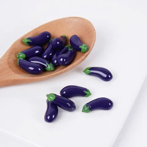 Melanzana Miniatura Simulazione Cibo Piccola Verdura Viola Modello PVC Per Casa Delle Bambole Cucina Fai Da Te Decorazione