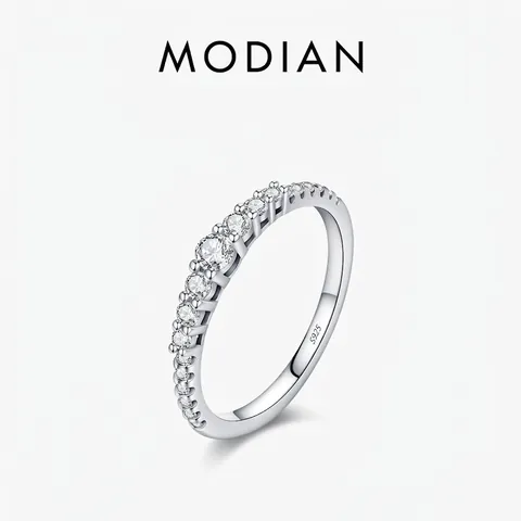 Anello In Moissanite Argento Sterling 925 Fascia Sottile Impilabile Taglio Rotondo Gioielli Eleganti Da Donna