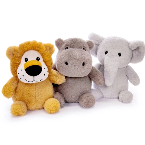 Süßes Tier Plüschtier Weicher Kurzplüsch Elefant Löwe Nilpferd Puppe Für Kinder Kinderzimmer Dekor Beruhigendes Geschenk