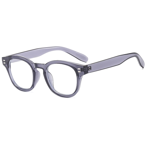 Gafas De Sol Redondas Retro Montura PC Lente AC Protección UV400 Remaches Metálicos Vintage Tendencia Unisex Moda