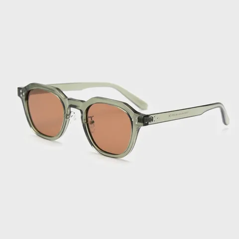 Gafas De Sol Polarizadas Cuadradas Retro Montura TR90 Lentes TAC Protección UV400 Diseño Geométrico Remaches Unisex
