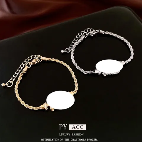 Elegant Zirconia Copper Bracelet For Women Adjustable Twisted Rope Chain Light Luxury Fashion Jewelry
