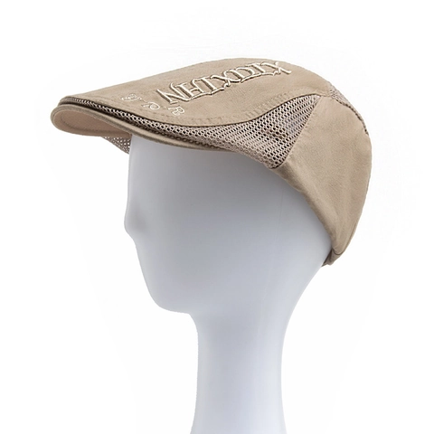 Gorra Plana De Malla Hombres Ivy Cabbie Sombrero Transpirable Verano Protección Solar Ajustable Estilo Vintage Algodón