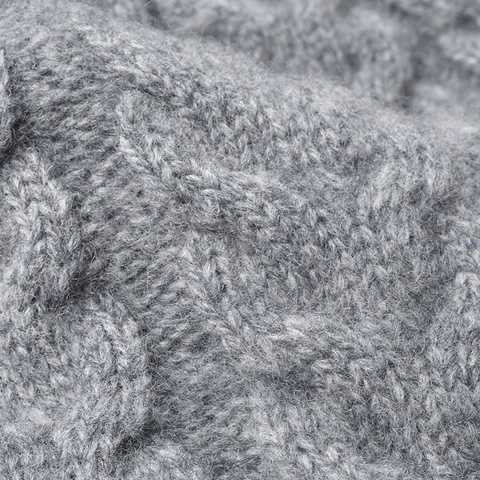 Berretto In Maglia Di Lana Con Paraorecchie Grande Pompon Trecce Inverno Caldo Spesso Antivento Trapper Per Donne