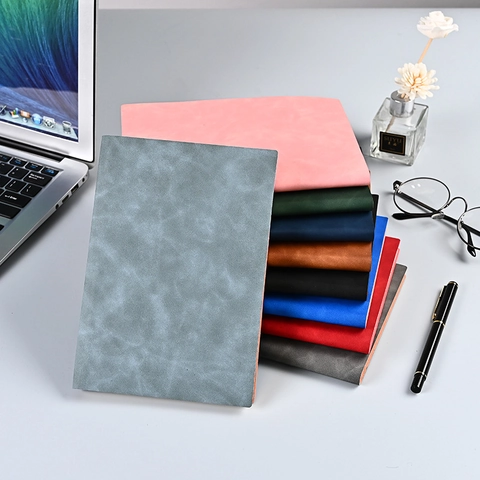 A5 Business Notizbuch PU Leder Softcover Liniertes Tagebuch Mit Lesezeichen Büro Schule Schreibwaren Elegant