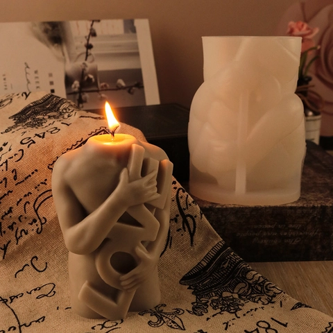 Love Letter Human Body Silicone Mold DIY Candle Soap Gypsum Casting Tool Artistic Desktop Ornament Decorative Gift