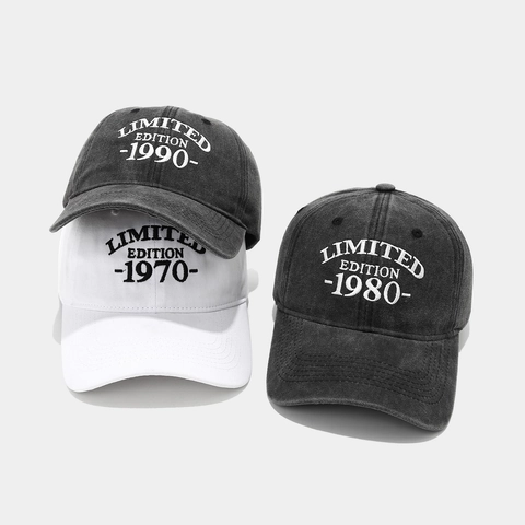 Limited Edition Embroidery Washed Cotton Baseball Cap Retro Adjustable Sport Sunshade Hat For Men Women Casual Outdoor