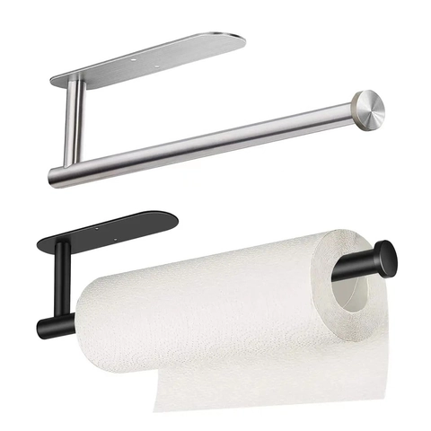 Küchenrollenhalter Wandmontage Edelstahl Selbstklebend Unter Schrank Rollenhalter Wasserdicht Rostfrei Modern