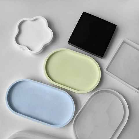Silicone Molds For Resin Casting DIY Coasters Jewelry Trays Multi Shapes Flexible Durable Handmade Crafting