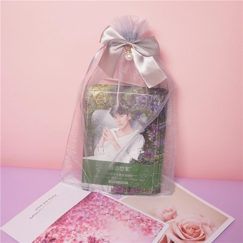 Organza Geschenkzakjes Transparante Trekkoordzakjes Kunstparelstrik Decoratieve Verpakking Voor Sieraden Bruiloft