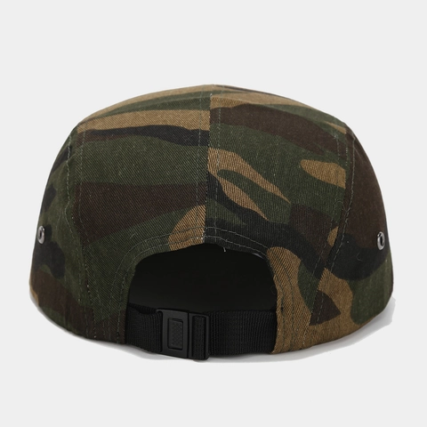 5 Panel Camper Hat Cotton Camouflage Flat Brim Vintage Streetwear Outdoor Adjustable Cap