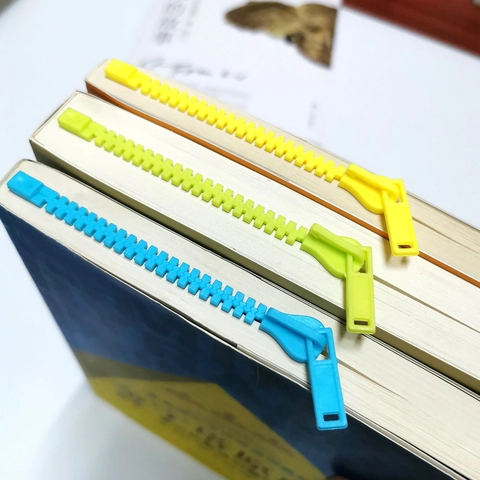 Creatieve Bladwijzer In Ritsvorm PP Plastic Boekpaginamarkeerder Decoratief Lezen Student Briefpapier Cadeau