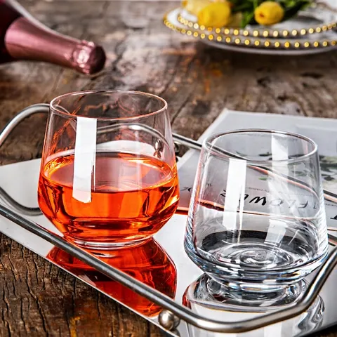 Heat Resistant Crystal Glass Cup Clear Drinking Water Tumbler For Juice Mousse Creative Transparent Glassware Home Decor