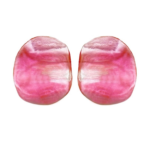 Irregular Geometric Acrylic Stud Earrings With 925 Sterling Silver Earring Post Pink Fashion Statement For Women