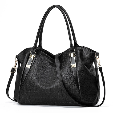 Damen Mode Tote Tasche PU Leder Krokodil Muster Große Kapazität Handtasche Mit Abnehmbarem Schultergurt Büro Elegant