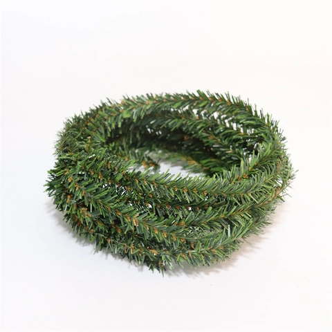 Weihnachts Künstliche Kiefernnadel Girlande Biegsame PVC Grüne Rattan Für Haus Baum Wanddekoration DIY Handwerk