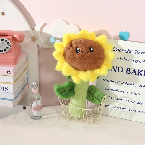 Sonnenblume Plüschtier Weiches Sonnenblumen Kissen Mit Lächelndem Gesicht Süße Cartoon Pflanze Puppe Haus Dekor Geschenk