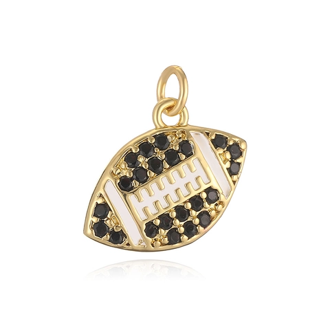 Copper Jewelry Charms Pendants For Necklace Making Shell Heart Star Evil Eye Bee Sunflower Zircon Inlaid DIY Accessories