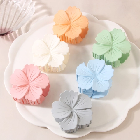 Mollette Per Capelli A Fiore Plastica Opaca Tenuta Forte Accessori Per Capelli Per Donna Moda Estate Vacanze Mare