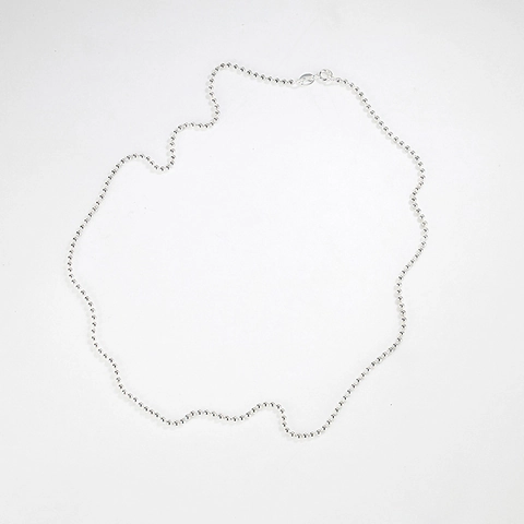 Collar De Cadena De Bolas De Plata De Ley 925 Para Mujer Minimalista Bañado En Oro De 18 Quilates Cadena De Clavícula