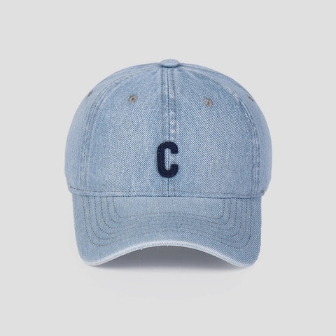 Cappello Da Baseball In Denim Lavato Con Ricamo Lettera C Cappello Da Sole Vintage Regolabile