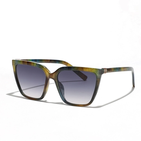Übergroße Quadratische Sonnenbrille Mode Retro Großer Rahmen PC AC Brille Mit Metallscharnier UV400 Schutz Für Damen Herren