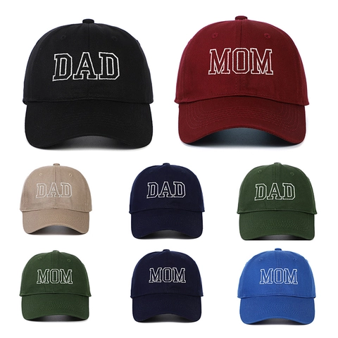 Cappellino Da Baseball Ricamato Dad Mom Cotone Regolabile Cappello Da Sole Retrò Sport Casual Per Uomini Donne